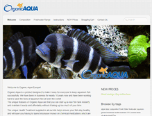 Tablet Screenshot of organicaquaeurope.com